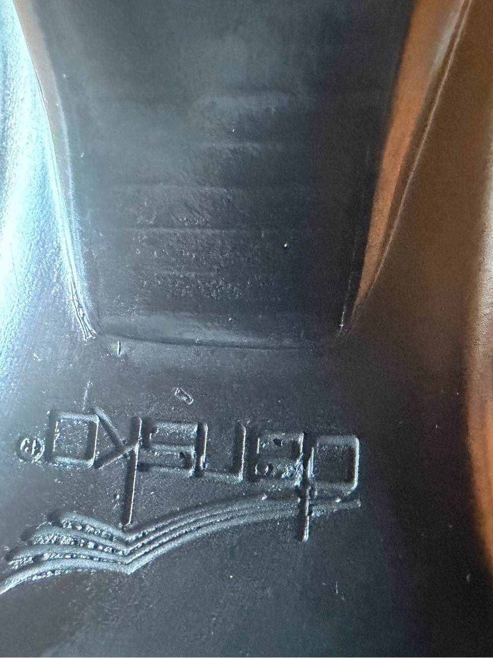 Dansko Black Leather Heels Size 7.5 Timeless - Picture 10 of 11
